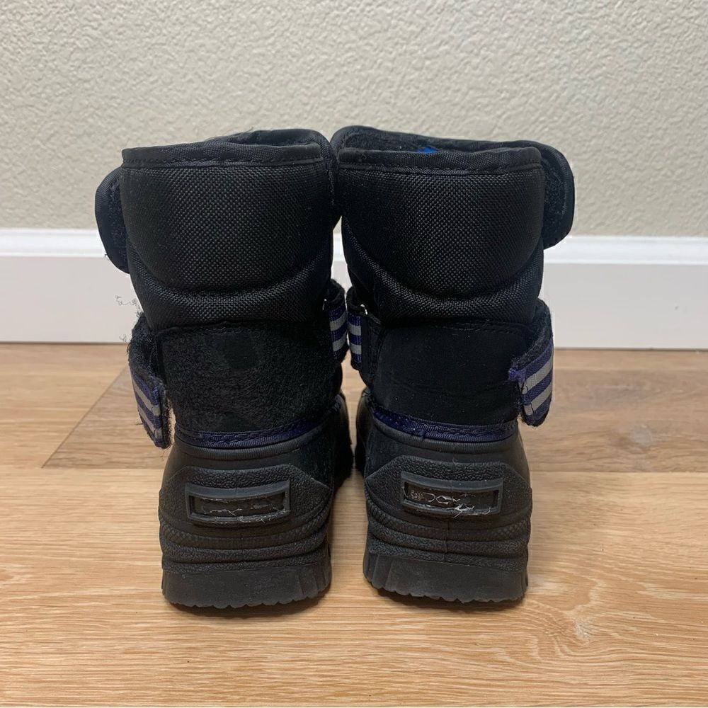 Nautica Port Toddler Size 8 Boy Black Blue Waterproof Snow Boots - Picture 9 of 12